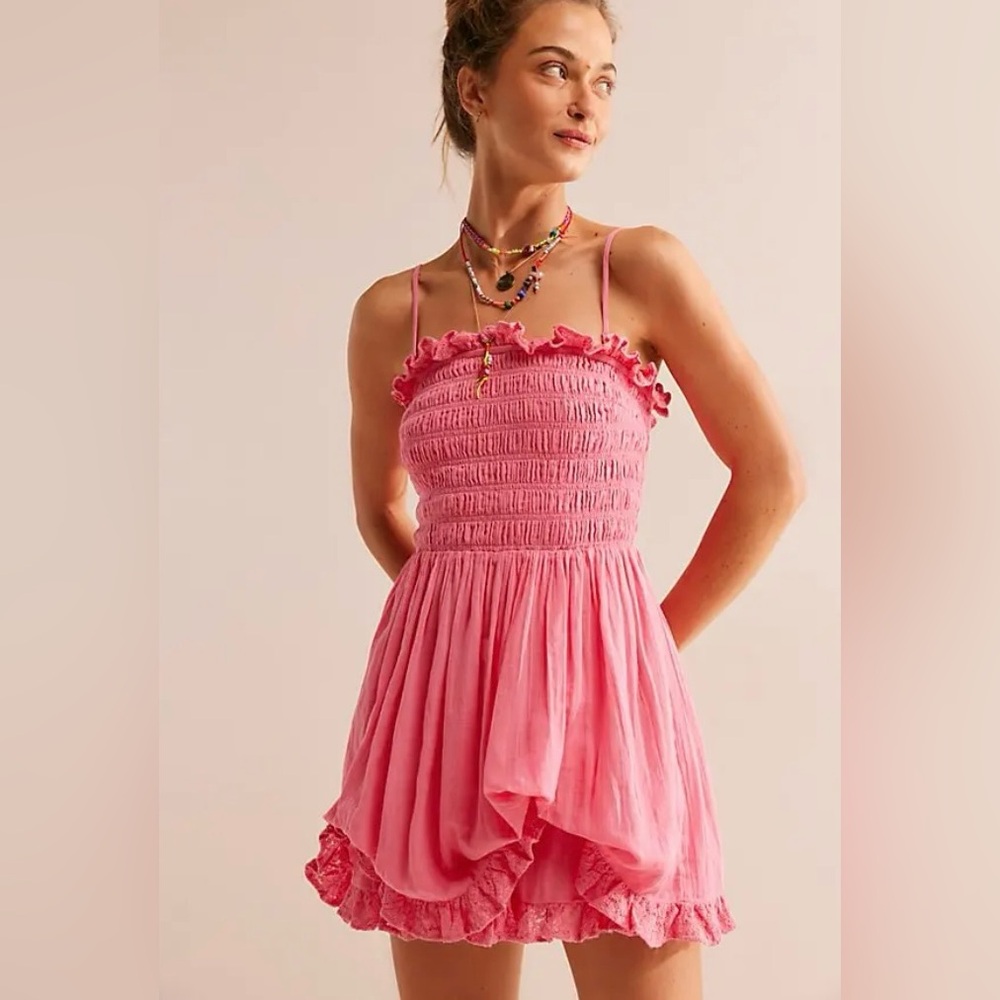 Free People Josephine Bustle Mini Dress